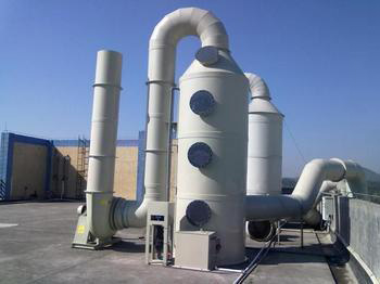 Exhaust gas purification tower