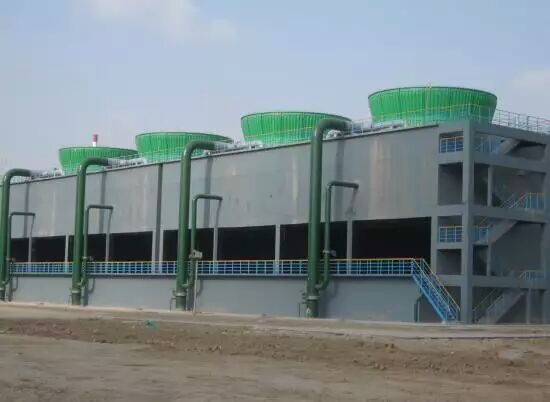 Square countercurrent turbine cooling tower