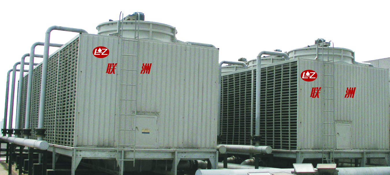 Square cross - flow steel structure cooling tower